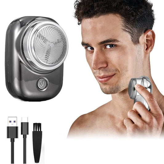 Electric Razor for Men Rechargeable Mens Rotary Shaver Cordless Electric Shavers (Blue)